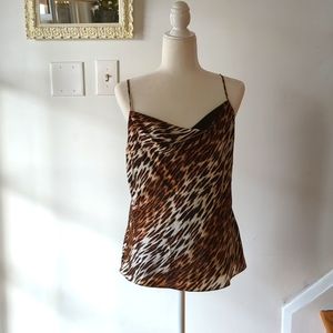 L'Agence cheetah print top